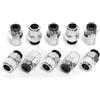 ERGAOBOY 10 pezzi maschio dritto 6MM tubo OD x 1/4 filettatura BSP spingere per collegare raccordi, aria spingere collegare strumento raccordi tubo pneumatico