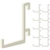 StarMaker Set di 10 ganci per pannello forato Ikea Skadis - Gancio a L dritto, 40 mm - Supporto da parete, pannello per utensili e accessori