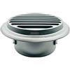 GEFONG Griglia di Ventilazione a Lamelle 4 Pollici 100 mm con Rete Anti-insetto Per Asciugatrice Sfiato del Bagno Aeratore a Soffitto Ventilatori Estrattori Acciaio Inox Grigio Argento 1 Pezzo