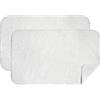 MIULEE Tappeto da Bagno Assorbente Antiscivolo 2 pezzi con Tappeti ad alta Idroscopicità in Microfibra Morbido per Camera da letto Cucina Ingresso 40X60 CM Bianco