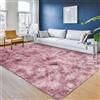 INSPIRE HOMEWARE Tappeto per soggiorno di grandi dimensioni, 200 x 290 cm, morbido e soffice tie-dye, rosa, lilla, per camera da letto, non perde pelo, moderno, per salotto, cameretta dei bambini