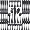 PionStar Set da 40 posate nero, posate per 8 persone