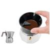 watchget Imbuto dosatore per moka, nero, 3 tazze, in plastica, classico, espresso, accessorio per moka