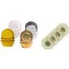 Demmler Cioccolatini - Pirottini per cioccolatini, colori assortiti, bianco, argento e oro, set da 4 pezzi - 500 pezzi - Dimensioni: 2,6 x 1,6 cm - inclusi 4 centrini dorati - Made in Germany