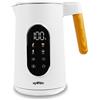 Grafner Bollitore in acciaio inox con regolazione della temperatura, 40°C-100°C, ampio display, funzione di mantenimento del calore e funzione memoria, 4 programmi, doppia parete, 1,7 litri, 2200 Watt