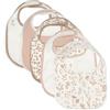 Jollein Bavaglino Baby - Bloomy - Confezione da 5 bavaglini impermeabili - con chiusura in velcro - Bavaglino - bavaglino per bambini