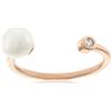 Brilio Silver Anello Delicate Bronze Ring with Real Pearl RI103R - Circuit: 50 mm sBS3799-4852 Marca, Estándar, Metallo Non prezioso, Nessuna Pietra preziosa