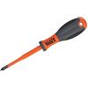 KLEIN TOOLS Super Rod 32247 ins 32247INS VDE Insulated Screwdriver, PoziDriv® No. 2, 100 mm, arancione