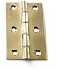 Merriway Bulk Hardware - Cerniera doppia, 75 mm, in ottone lucido, 2 pezzi