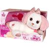 GIPSY TOYS - PELUCHE INTERATTIVO CANE PUPPY BELLA - 30 CM - ROSA E BIANCO - VENDUTO IN CONFEZIONE REGALO