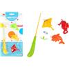 FLYPOP'S - Canne da Pesca - Gioco di Abilità all'Aperto - 040403 - Colori Assortiti - Plastica - Gioco da Fiera - Giocattolo per Bambini - Regalo - Pesca - Pesci - 19 cm - Età: A partire dai 3 anni