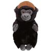 GIPSY TOYS - PELUCHE DEFIS NATURE PROTECT GORILLA - 15 CM - NERO E MARRONE
