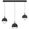 HELL HOOP lampada a sospensione 3 luci, LED, 20695/3-06, HOOP [Lampade per Interni > Lampade a Sospensione]