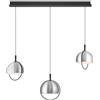 HELL HOOP lampada a sospensione 3 luci, LED, 20695/3-37, HOOP [Lampade per Interni > Lampade a Sospensione]