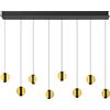 HELL IRIS lampada a sospensione 8 luci, LED, 20699/8-51, IRIS [Lampade per Interni > Lampade a Sospensione]