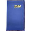 Leddy Living Agenda 2026 Settimanale 10,5x18,5 cm Copertina Soft Touch Ecologica Carta Non Sbiancata Design Elegante e Funzionale da Gennaio a Dicembre in Italiano (BLU)