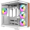 Thermaltake Case Thermaltake View 380 WS ARGB Midi-Tower ATX Bianco/Legno [CA-1Z2-00M6WN-WS]