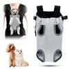 xiruiubao Marsupio per Cani Zaino per Cani,Portatile e Traspirante Zainetto per Gatti,Regolabile Zaino Gatto,Marsupio Cane Taglia Piccola 3 kg per Ciclismo,Escursionismo,Campeggio(Grigio,M)