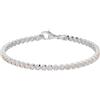Bronzallure Bracciale Tennis Donna - Bracciale Tennis con Cubic Zirconia Bianche - Gioielli Made in Italy - Idea Regalo Compleanni, Anniversari, Festa Donna, Festa Mamma (Bronzo placcato oro giallo)
