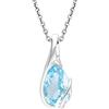 Ivy Gems - Collana, Oro bianco 375/1000 (9 carati), Donna