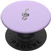 ViolaPastello Viola Lilla Pastello Musica Chiave Di Sol PopSockets PopGrip Adesivo