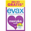 Evax Salvaslip Maxiplus, confezione da 60 (38+22 gratis) protezione, comfort e sistema inodore