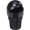 SIXTOL CAR TRASH 3 | Cestino Auto Nero con Coperchio compatibile con Portabicchieri Standard | Elegante e Facile da Pulire