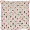 Giraffenland Cuscinetto termico - Cuscino con semi di uva - 12x12cm - pois multicolore - Cotone bio/organico - piccolo - Microonde, forno e frigorifero