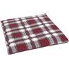 Giraffenland Cuscino con semi d'uva, 24 x 24 cm, in flanella, a quadri, piccolo cuscino come cuscino termico e impacco freddo