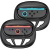 HASACOOL Switch Volante, 2 X Volanti Ergonomici per Switch 2 Accessori Joypad, Adatto per Giochi Di Auto Da Corsa (Nero)