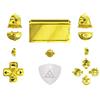 eXtremeRate Tasti Pulsante Trigger Touchpad Ricambio per ps4 Pro Slim Controller Joystick (CUH-ZCT2)-Simboli Classici-Compatibile con ps4 DTFS LED Kit-Oro Cromo