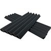 MOLVCE Clip di fissaggio per tappetini a doppia asta, 30 pezzi, clip per strisce frangivista PVC antracite, guide di serraggio per strisce frangivista per tappetini a doppia asta