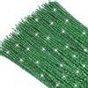 TOAOB THE ONE AND ONLY BABY TOAOB 100 Pezzi Scovolini Ciniglia Glitter per Lavoretti Verde Steli Filo Pipe Cleaner Bastoncini 30cm per Fai da Te Decorativi Artigianato Halloween Natale