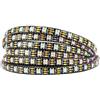 BTF-LIGHTING SK6812RGBW (WS2812B RGBW) RGB + bianco caldo Individualmente indirizzabile 5m 60 LED/pixel/m Flessibile 4 colori in 1 LED sogna colorato Striscia LED IP65 impermeabile DC5V PCB nero