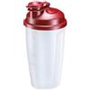 Westmark Shaker per condimenti con scala graduata, Disco rimovibile e bocchetta richiudibile, Capacità: 0,5 l, Plastica, Senza BPA, Mixery, Colore: Traslucido/Rosso, 2435227R