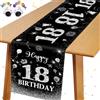 Mumjooyi Runner da Tavolo per Compleanno 35 x 185 cm Tovaglia Festa Tovaglia Compleanno Lavabile per Uomini e Donne Decorazione da Tavolo