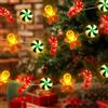 SOETDERT Catena di luci natalizie, 3 m, 30 LED, con 30 LED, con asta di zucchero, illuminazione natalizia per albero di Natale, feste, balconi, finestre