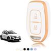 TOOMUME Cover Chiave TPU, Custodia Chiave Adatto per Renault Twingo Clio Symbol Kwid Dacia Logan Sandero Stepway Duster Dokker Lodgy, Copri Chiavi Guscio Chiave Auto Telecomando - Smart Key