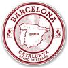 DestinationVinyl 2 x Barcellona Catalunya Spagna adesivi in vinile decalcomania per bagagli tag regalo #5723 (10 cm x 10 cm)