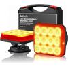 Justech 2PCS Luci Stroboscopiche Magnetiche per Auto Luce del Rimorchio Senza Fili Fanali Posteriori Magnetico Super Luminoso 12/24V Impermeabile IP65 Universali per Camion Rimorchi