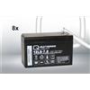 Quality Batteries Batteria di ricambio per Effekta UPS serie MH, MHD, MKD e MT 7.2Ah 8 pezzi.