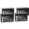 Quality Batteries Batteria di ricambio per il sistema UPS Eaton Powerware 5125 1000VA Tower