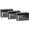 Quality Batteries Batteria di ricambio per sistema UPS Effekta serie MH, MHD, MKD, MT e MTD 7.2Ah 3 pezzi.