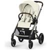 CYBEX Gold Balios S Lux Passeggino, Posizione Reclinabile Ergonomica, Sistema di Cintura con Una Sola Mano, Dalla Nascita Fino a 22 Kg (Circa 4 Anni), Seashell Beige