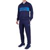 hermet SSC Napoli, Pigiama Homewear in French Terry con Zip, in Misto Cotone, Blu, con Logo del Napoli, Taglia M, Prodotto Ufficiale