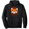 Red Panda Carino Panda Rosso Tramonto Felpa con Cappuccio