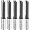 Trend Set 5 frese dritte per fresatrice 1/2 12,7 mm | Per montatori cucine: 5 frese dritte per tagli puliti in legno duro e tenero, da 1/2, TR/KFP/3