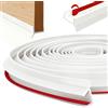 Niuny Guarnizione Battiscopa Profilo per Zoccolo 5M Guarnizione per Battiscopa da Cucina Autoadesivo Guarniziones PVC Per Zoccolo Cucina Striscia di Tenuta Della Porta per Spessore 15mm 16mm 17mm