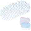 PARENCE - Tappetino antiscivolo 60x33 cm - Tappetino doccia sicuro in silicone morbido - Presa forte, comfort ed efficace drenaggio - Colore casuale
