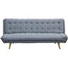 DONREGALOWEB Divano letto in legno e tessuto poliestere in colore grigio